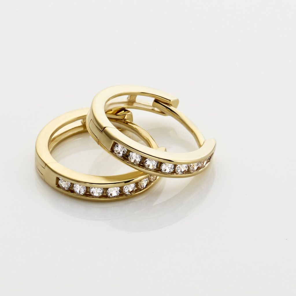 Damen Creolen Zirkonia - 333 14160006510R00 | • Dein Online-Juwelier Gold Orovivo