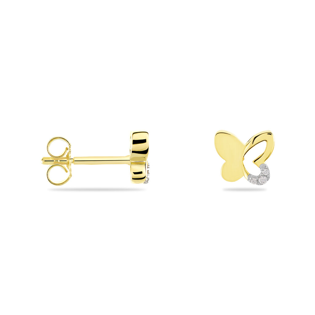 Zirkonia 333 Kinder 14160012038R00 - Online-Juwelier Gold Schmetterling Orovivo | • Ohrstecker Dein