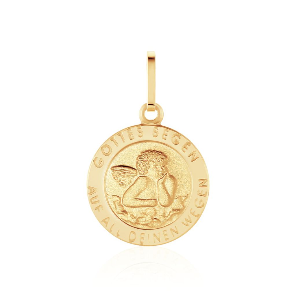 Anhänger Gold 585 - | Orovivo • Schutzengel 12280011764R00 Online-Juwelier Dein